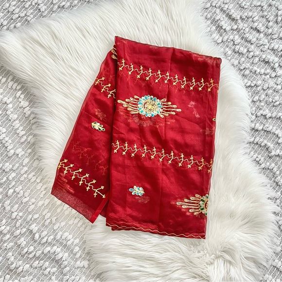 Vintage Indian Scarf - Picture 1 of 4